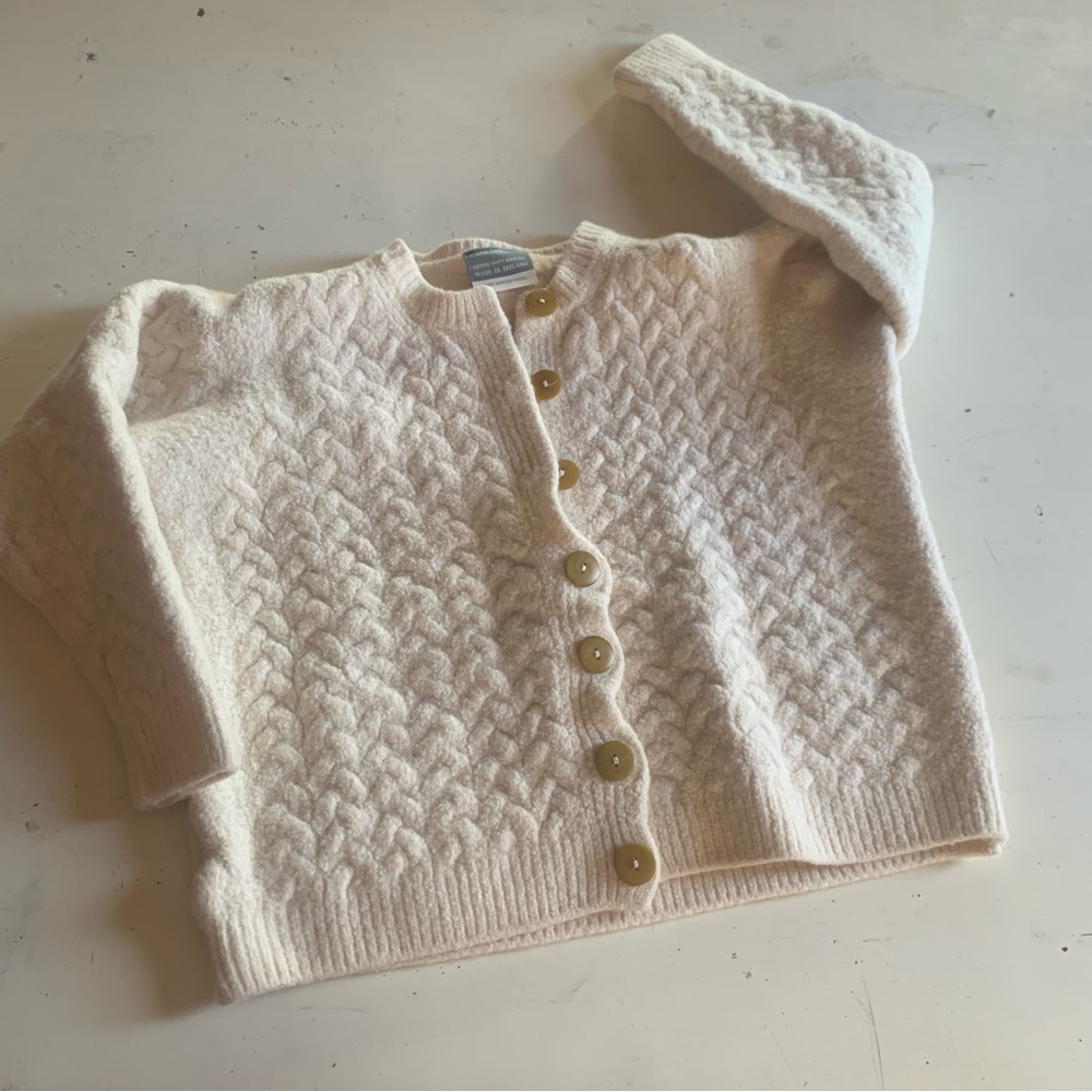 Cozy Cream Button-Up Cardigan